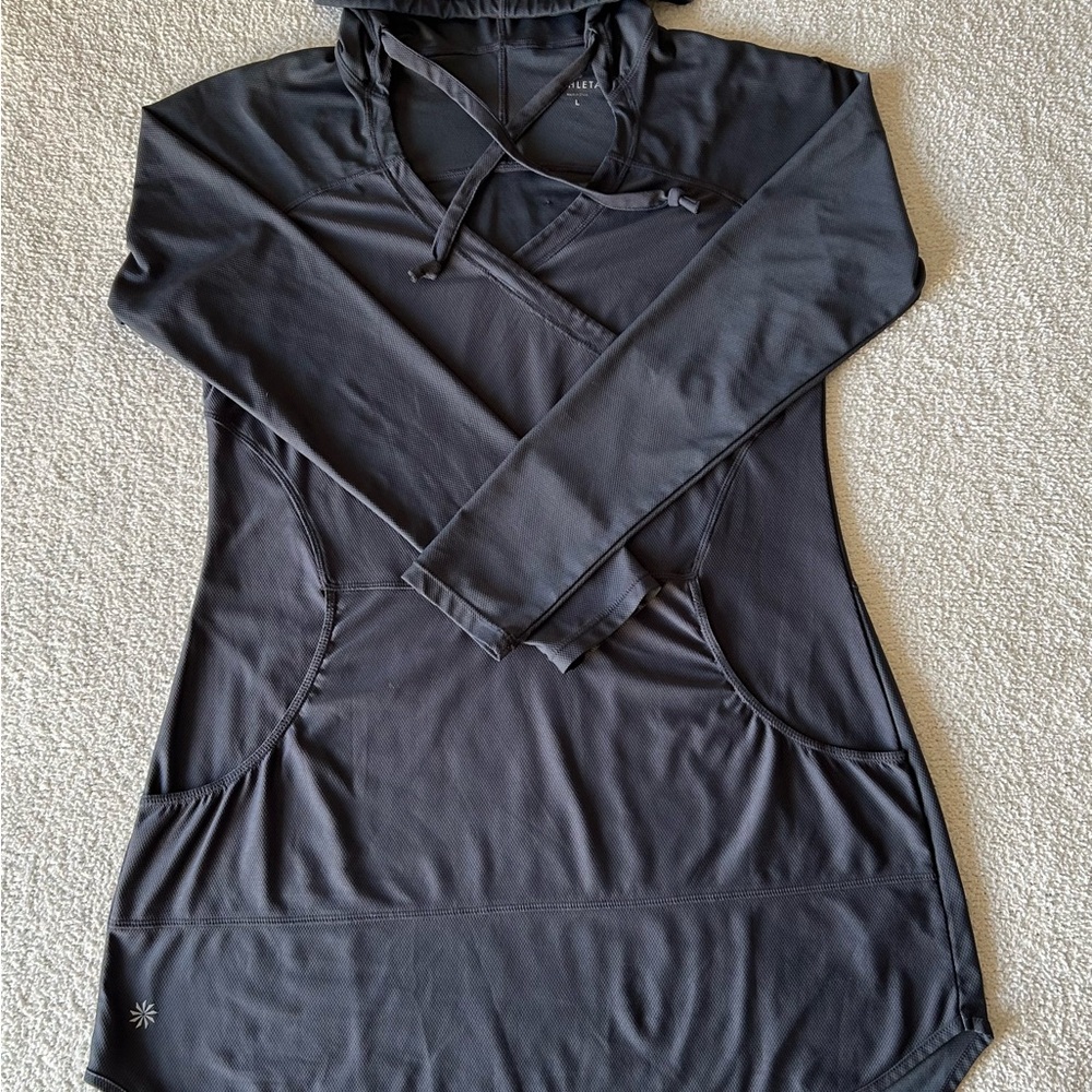 Athleta Long Sleeve Hooded Dress
